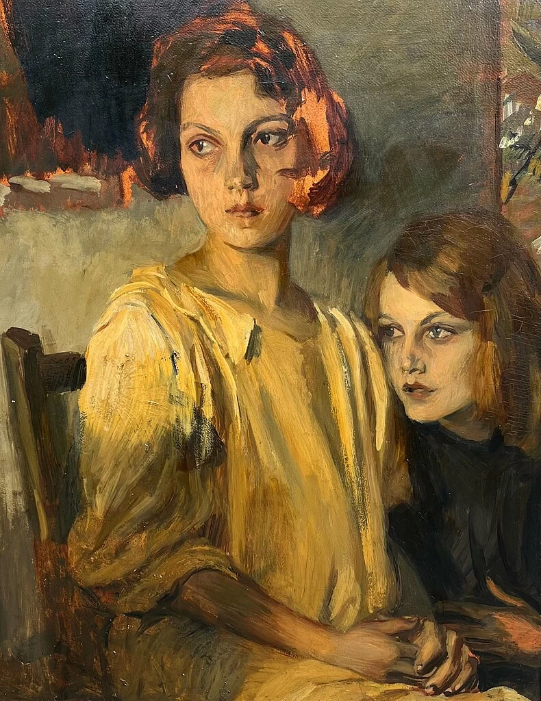 208-Ettore Tito-Le due amiche